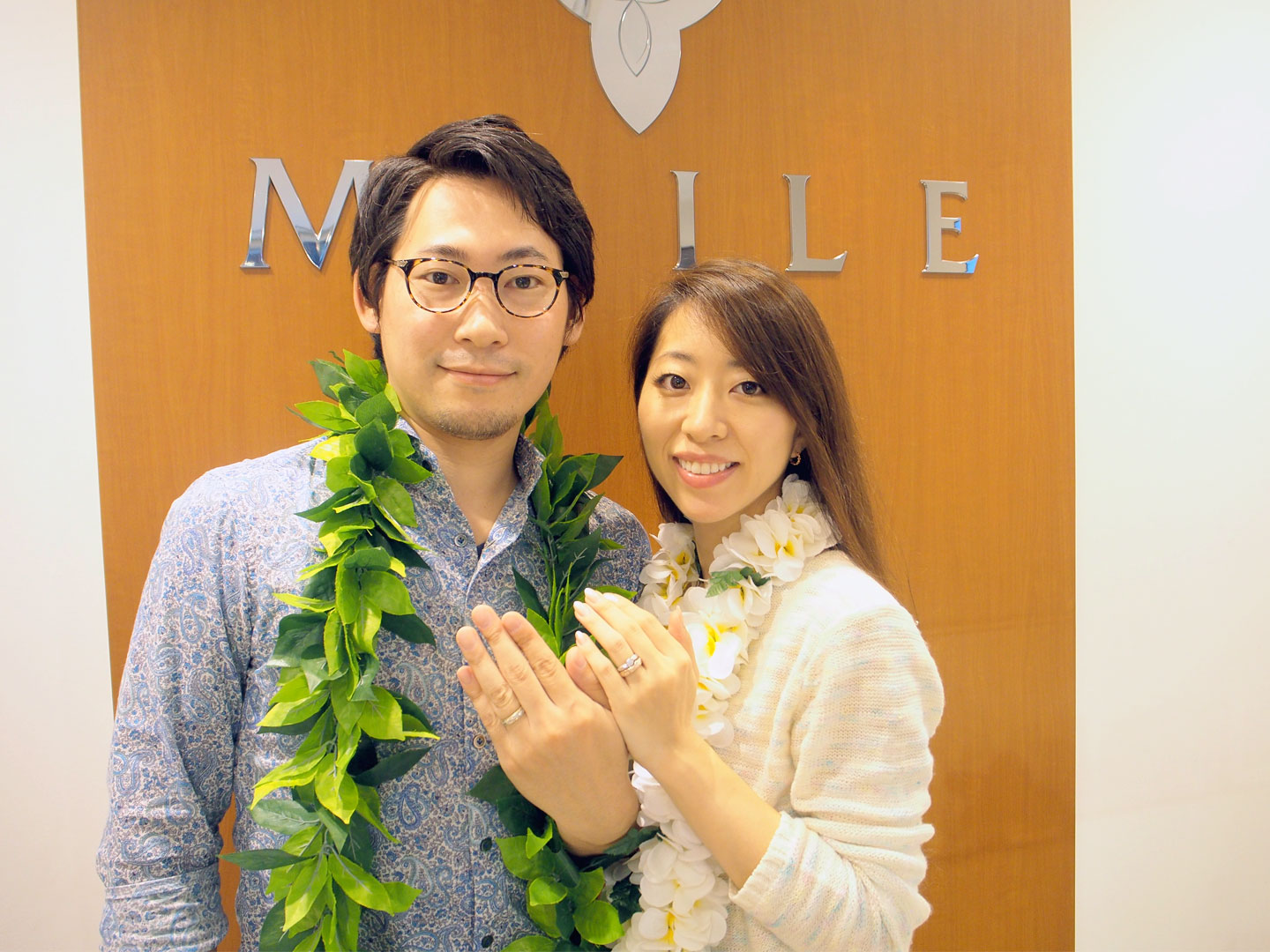 ハワイアンジュエリーのマイレ横浜元町本店でご結婚指輪をオーダーいただいた杉山様ご夫妻からのメッセージ お客様の声 Maile